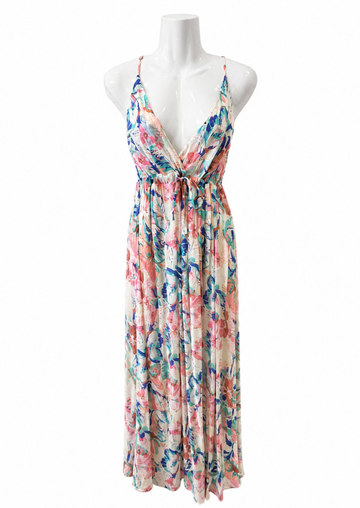 Vestido de Tirantes con Estampado Veraniego